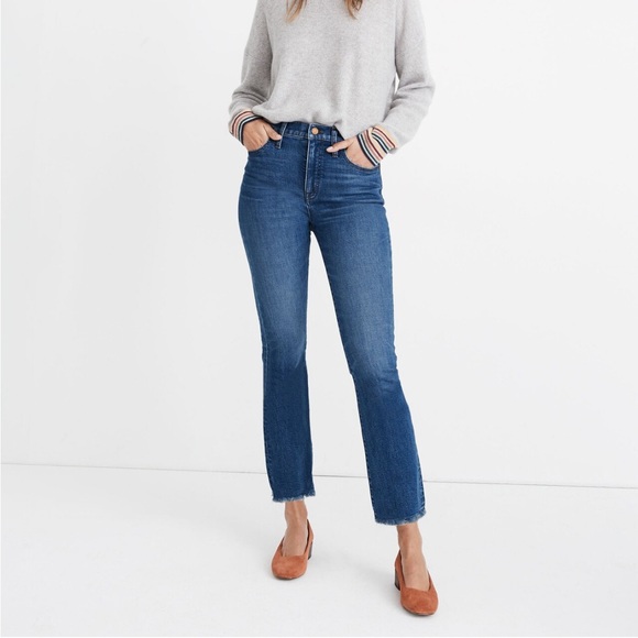 Madewell Cali Demi-Boot Jeans in Columbus Wash: Comfort Stretch Edition - Picture 1 of 7